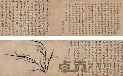 黎琅 书画联璧 手卷 174×26cm